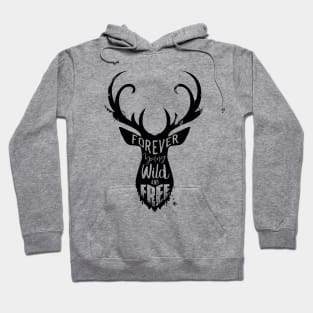 Inspirational Deer Nature Camping Design Hoodie